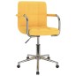 vidaXL Sedia da Pranzo Girevole Giallo Senape in Tessuto vidaXL Sedia da Pranzo Girevole Giallo Senape in Tessuto