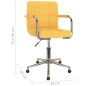 vidaXL Sedia da Pranzo Girevole Giallo Senape in Tessuto vidaXL Sedia da Pranzo Girevole Giallo Senape in Tessuto