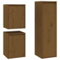 Mobili Porta TV 3 pz Marrone Miele in Legno Massello di Pino Mobili Porta TV 3 pz Marrone Miele in Legno Massello di Pino
