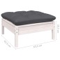 vidaXL Set Divani da Giardino 4 pz con Cuscini Antracite Legno di Pino vidaXL Set Divani da Giardino 4 pz con Cuscini Antracite Legno di Pino