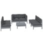 vidaXL Set Salotto da Giardino 7pz con Cuscini Legno Massello di Pino