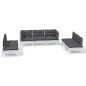 vidaXL Set Salotto da Giardino 7pz con Cuscini Legno Massello di Pino