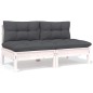 vidaXL Set Salotto da Giardino 7pz con Cuscini Legno Massello di Pino