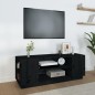 Mobile Porta TV Nera 110x35x40,5 cm in Legno Massello di Pino Mobile Porta TV Nera 110x35x40,5 cm in Legno Massello di Pino