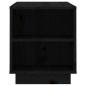 Mobile Porta TV Nera 110x35x40,5 cm in Legno Massello di Pino Mobile Porta TV Nera 110x35x40,5 cm in Legno Massello di Pino