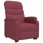 vidaXL Poltrona Alzapersona Rosso Vino Tessuto