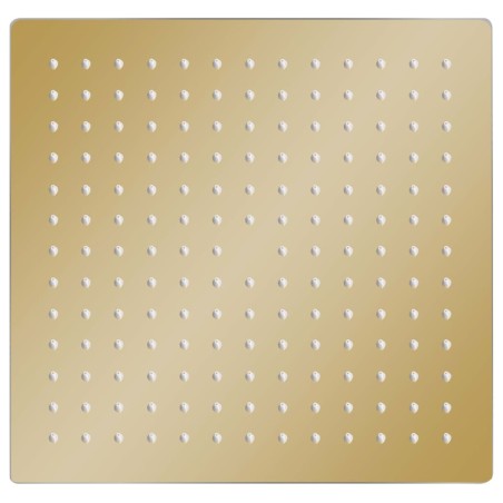 vidaXL Testa Doccia a Pioggia in Acciaio Inox 25x25 cm Quadrata Oro