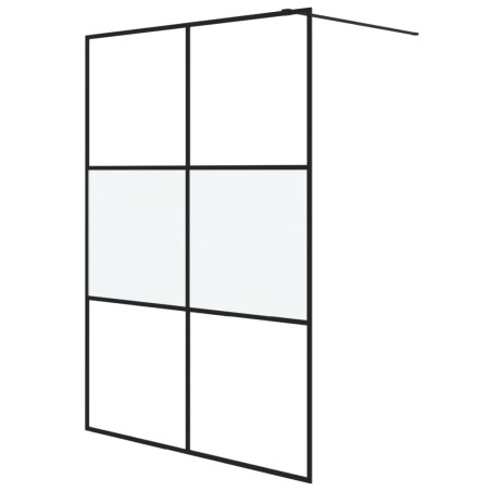 vidaXL Parete Doccia Walk in 140x195 cm Vetro Semi Smerigliato ESG