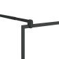 vidaXL Parete Doccia con Mensola Nera 100x195 cm Vetro ESG e Alluminio vidaXL Parete Doccia con Mensola Nera 100x195 cm Vetro ESG e Alluminio
