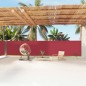 vidaXL Tenda da Sole Laterale Retrattile Rossa 160x1200 cm vidaXL Tenda da Sole Laterale Retrattile Rossa 160x1200 cm