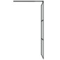 vidaXL Parete Doccia con Mensola Nera 100x195 cm Vetro ESG e Alluminio vidaXL Parete Doccia con Mensola Nera 100x195 cm Vetro ESG e Alluminio