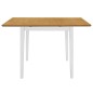 vidaXL Tavolo da Pranzo Estensibile Bianco (80-120)x80x74 cm in MDF vidaXL Tavolo da Pranzo Estensibile Bianco (80-120)x80x74 cm in MDF