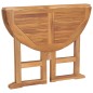 vidaXL Tavolo da Giardino Pieghevole Ø90x75 cm in Massello di Teak vidaXL Tavolo da Giardino Pieghevole Ø90x75 cm in Massello di Teak