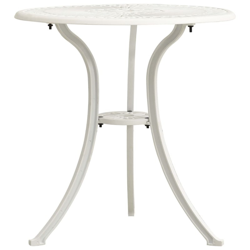 vidaXL Tavolo da Giardino Bianco 62x62x65 cm in Alluminio Pressofuso vidaXL Tavolo da Giardino Bianco 62x62x65 cm in Alluminio Pressofuso