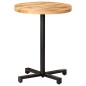 vidaXL Tavolino da Bistrot Rotondo Ø60x75 cm in Legno di Mango Grezzo vidaXL Tavolino da Bistrot Rotondo Ø60x75 cm in Legno di Mango Grezzo