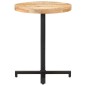 vidaXL Tavolino da Bistrot Rotondo Ø60x75 cm in Legno di Mango Grezzo vidaXL Tavolino da Bistrot Rotondo Ø60x75 cm in Legno di Mango Grezzo