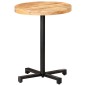 vidaXL Tavolino da Bistrot Rotondo Ø60x75 cm in Legno di Mango Grezzo vidaXL Tavolino da Bistrot Rotondo Ø60x75 cm in Legno di Mango Grezzo