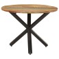 vidaXL Tavolo da Pranzo Rotondo 100x100x75 cm Massello di Recupero vidaXL Tavolo da Pranzo Rotondo 100x100x75 cm Massello di Recupero