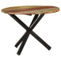 vidaXL Tavolo da Pranzo Rotondo 100x100x75 cm Massello di Recupero vidaXL Tavolo da Pranzo Rotondo 100x100x75 cm Massello di Recupero