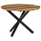 vidaXL Tavolo da Pranzo Rotondo 100x100x75 cm Massello di Recupero vidaXL Tavolo da Pranzo Rotondo 100x100x75 cm Massello di Recupero