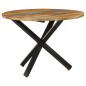 vidaXL Tavolo da Pranzo Rotondo 100x100x75 cm Massello di Recupero vidaXL Tavolo da Pranzo Rotondo 100x100x75 cm Massello di Recupero