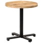 vidaXL Tavolino da Bistrot Rotondo Ø70x75 cm in Legno di Mango Grezzo vidaXL Tavolino da Bistrot Rotondo Ø70x75 cm in Legno di Mango Grezzo