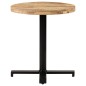 vidaXL Tavolino da Bistrot Rotondo Ø70x75 cm in Legno di Mango Grezzo vidaXL Tavolino da Bistrot Rotondo Ø70x75 cm in Legno di Mango Grezzo