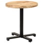 vidaXL Tavolino da Bistrot Rotondo Ø70x75 cm in Legno di Mango Grezzo vidaXL Tavolino da Bistrot Rotondo Ø70x75 cm in Legno di Mango Grezzo