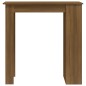 vidaXL Tavolino da Bar con Ripiani Marrone Rovere 102x50x103,5 cm vidaXL Tavolino da Bar con Ripiani Marrone Rovere 102x50x103,5 cm