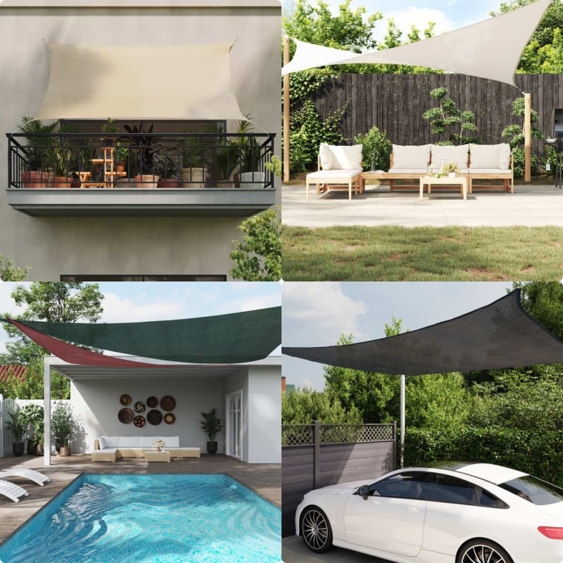 vidaXL Vela Parasole 160 g/m² Arancione 3,5x5 m in HDPE vidaXL Vela Parasole 160 g/m² Arancione 3,5x5 m in HDPE