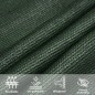 vidaXL Vela Parasole 160 g/m² Verde Scuro 3,5x5 m in HDPE vidaXL Vela Parasole 160 g/m² Verde Scuro 3,5x5 m in HDPE