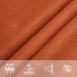 vidaXL Vela Parasole 160 g/m² Arancione 2x3,5 m in HDPE vidaXL Vela Parasole 160 g/m² Arancione 2x3,5 m in HDPE
