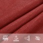 vidaXL Vela Parasole 160 g/m² Rossa 2,5x5 m in HDPE