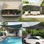 vidaXL Vela Parasole 160 g/m² Marrone 3x4 m in HDPE vidaXL Vela Parasole 160 g/m² Marrone 3x4 m in HDPE