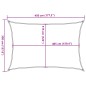 vidaXL Vela Parasole 160 g/m² Antracite 3,5x4,5 m in HDPE vidaXL Vela Parasole 160 g/m² Antracite 3,5x4,5 m in HDPE