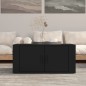 Tavolino da Salotto Nero 80x50x36 cm in Legno Multistrato Tavolino da Salotto Nero 80x50x36 cm in Legno Multistrato
