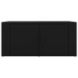 Tavolino da Salotto Nero 80x50x36 cm in Legno Multistrato Tavolino da Salotto Nero 80x50x36 cm in Legno Multistrato