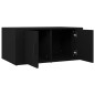 Tavolino da Salotto Nero 80x50x36 cm in Legno Multistrato Tavolino da Salotto Nero 80x50x36 cm in Legno Multistrato