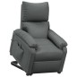 vidaXL Poltrona Alzapersona in Tessuto Grigio Scuro