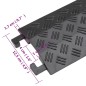 Rampe di Protezione Cavi 2pz 98,5 cm Nero Rampe di Protezione Cavi 2pz 98,5 cm Nero