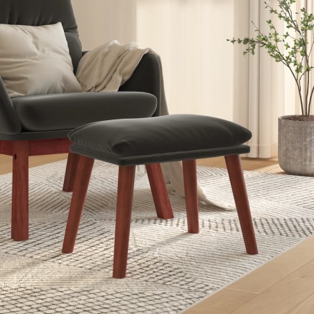 vidaXL Poggiapiedi Grigio Scuro 45x29,5x35 cm in Velluto