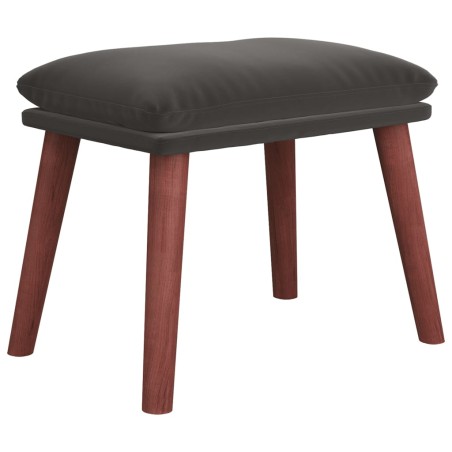 vidaXL Poggiapiedi Grigio Scuro 45x29,5x35 cm in Velluto