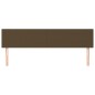 vidaXL Testiera 2 pz Marrone Scuro 90x5x78/88 cm in Tessuto