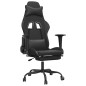vidaXL Sedia da Gaming con Massaggio e Poggiapiedi Nera in Similpelle vidaXL Sedia da Gaming con Massaggio e Poggiapiedi Nera in Similpelle