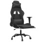 vidaXL Sedia da Gaming con Massaggio e Poggiapiedi Nera in Similpelle vidaXL Sedia da Gaming con Massaggio e Poggiapiedi Nera in Similpelle