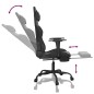 vidaXL Sedia da Gaming con Massaggio e Poggiapiedi Nera in Similpelle vidaXL Sedia da Gaming con Massaggio e Poggiapiedi Nera in Similpelle