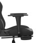 vidaXL Sedia da Gaming con Massaggio e Poggiapiedi Nera in Similpelle vidaXL Sedia da Gaming con Massaggio e Poggiapiedi Nera in Similpelle