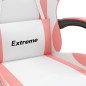vidaXL Sedia da Gaming Girevole Bianco e Rosa in Similpelle vidaXL Sedia da Gaming Girevole Bianco e Rosa in Similpelle