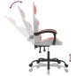 vidaXL Sedia da Gaming Girevole Bianco e Rosa in Similpelle vidaXL Sedia da Gaming Girevole Bianco e Rosa in Similpelle
