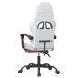 vidaXL Sedia da Gaming Girevole Poggiapiedi Bianca e Rosa Similpelle vidaXL Sedia da Gaming Girevole Poggiapiedi Bianca e Rosa Similpelle